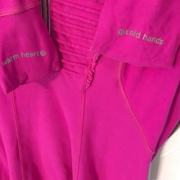 Lululemon fuchsia 1/4 zip athletic long sleeve, 6 - Picture 5 of 11